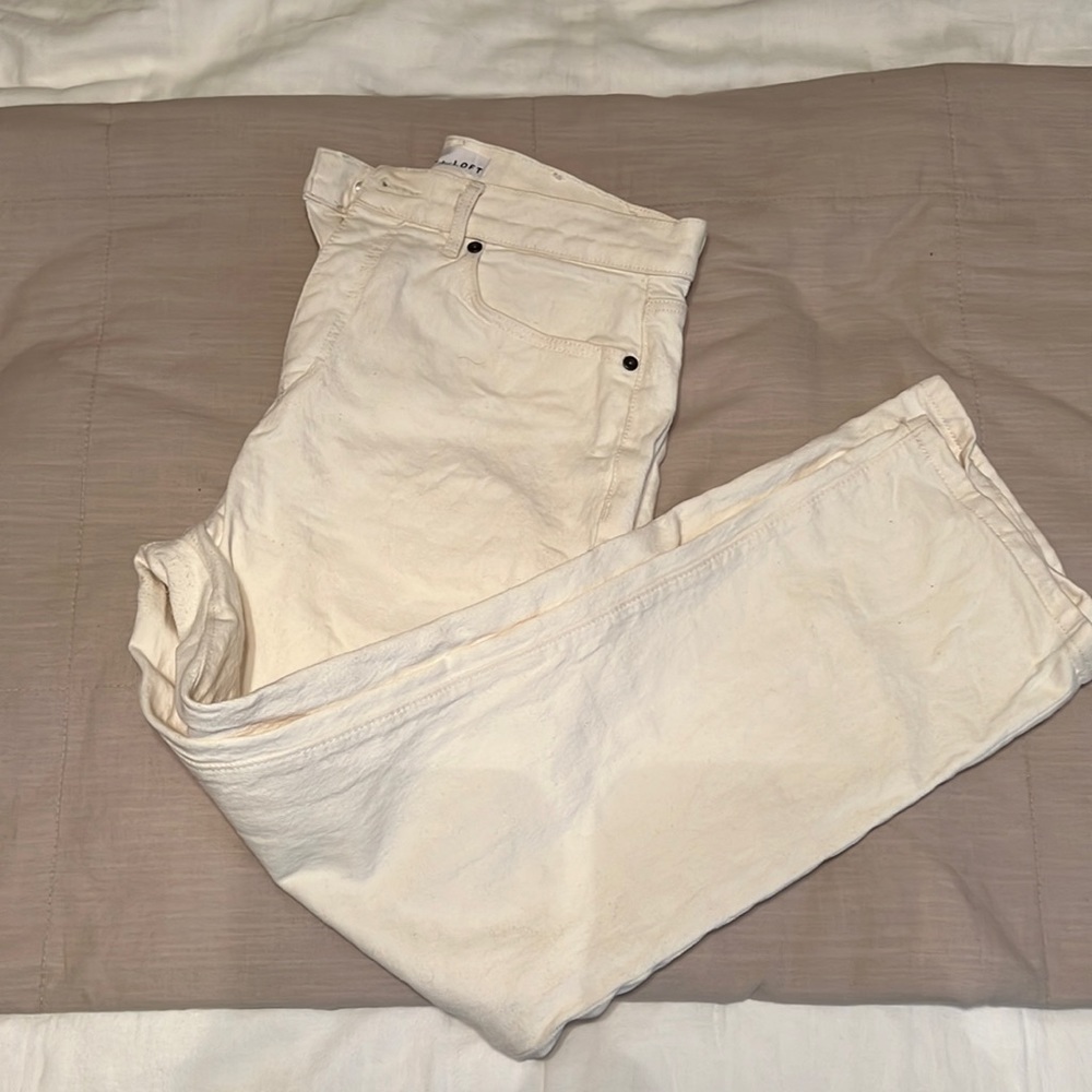 Loft white jean